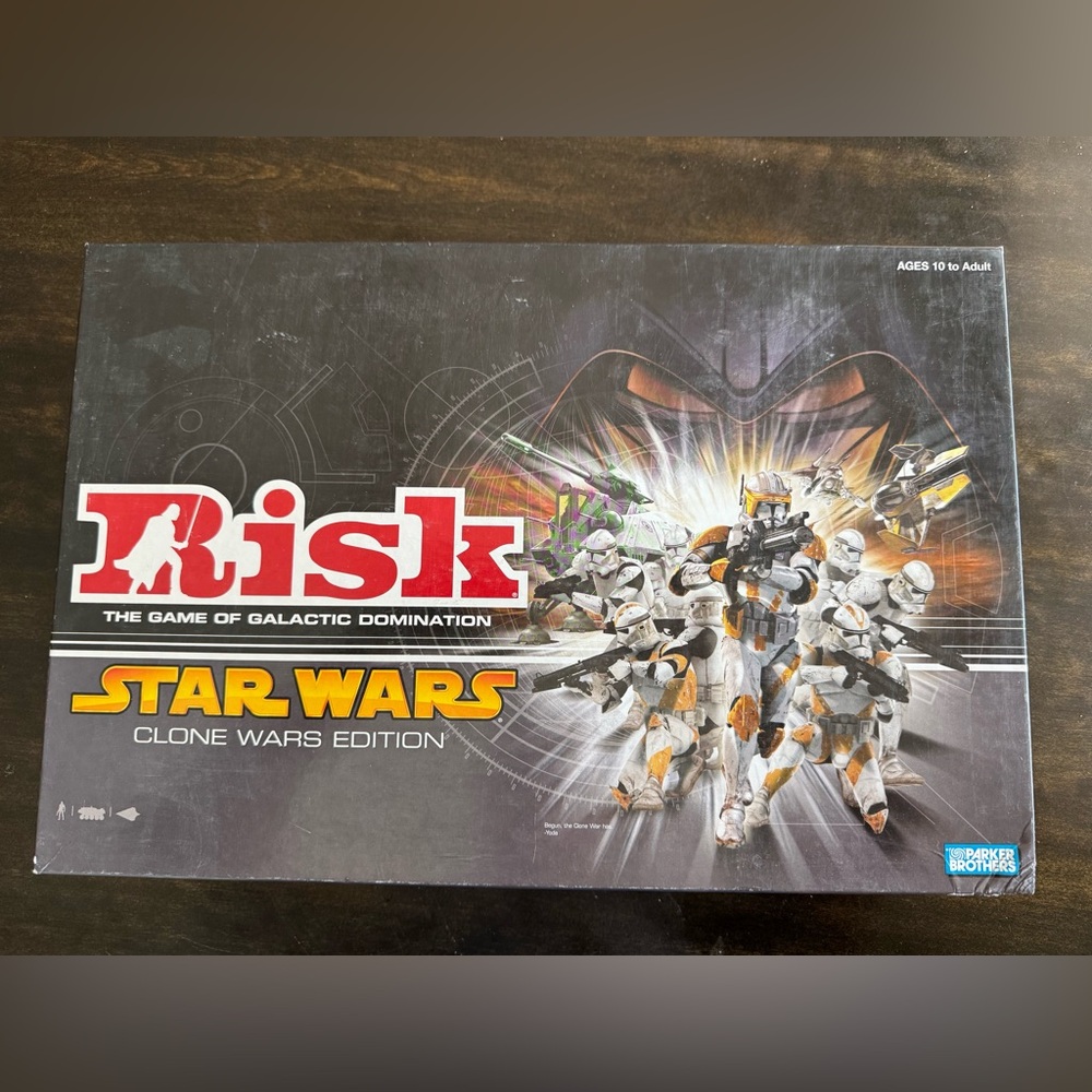 Risk Star Wars Clone Wars Edition Board Game Parker Brothers Complete Set